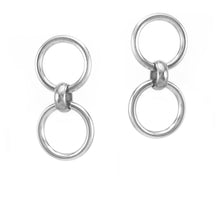 Load image into Gallery viewer, Adelphi 2-in-1 Studs - Silver
