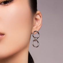 Load image into Gallery viewer, Adelphi 2-in-1 Studs - Silver
